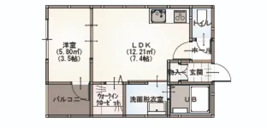 SK Universe　大牟田市大正町 101・201 1LDK