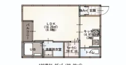 SK Universe　大牟田市大正町 102・202 1K
