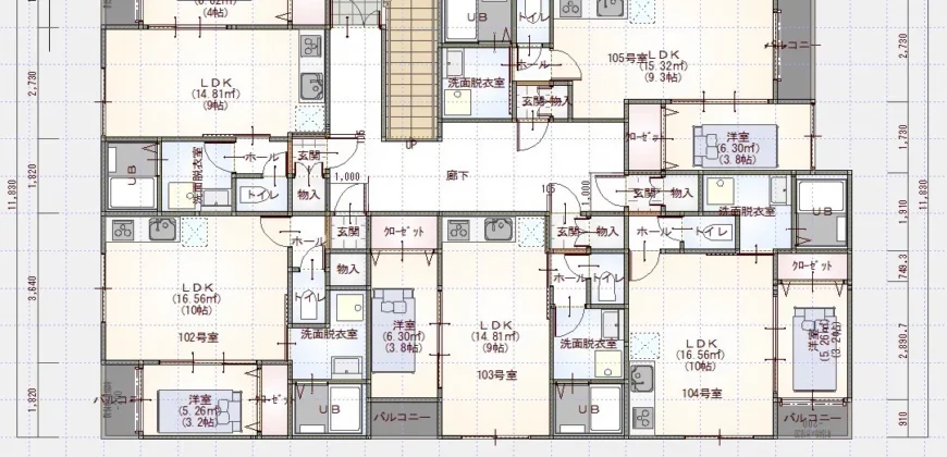 【新築】玉名市アパート Esoeria 1階 1LDK