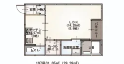 SK Universe　大牟田市大正町 107・207 1K