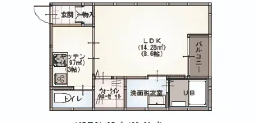 SK Universe　大牟田市大正町 107・207 1K
